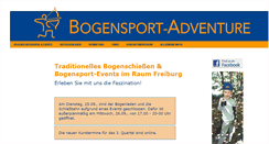 Desktop Screenshot of bogensport-adventure.com